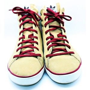 Adidas Ransom Men's Size 11.5 High Top Lace Up Sneakers Garnet & Gold